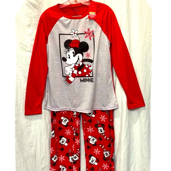 DISNEY’S Minnie Mouse 2pc PJ Set by Jammies For Your Families sizeS NWT - Picture 4 of 9